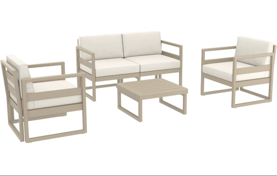 Mykonos 4 Piece Lounge Set