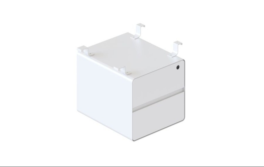 Deluxe Infinity 2 Drawer Hanging Pedestal